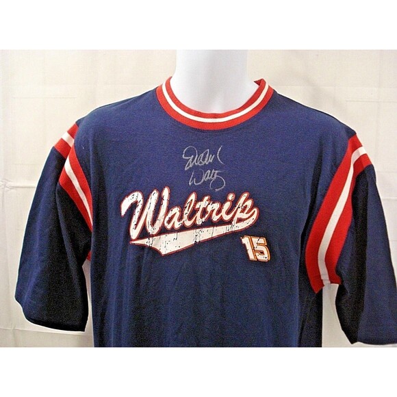 Michael Waltrip #15 T Shirt Autographed Chase Authentic Nascar Racing NWT Size L - Picture 2 of 9